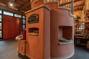 Wiesengrund Rosenscheune Chalet Unterkunft Kachelofen Bio