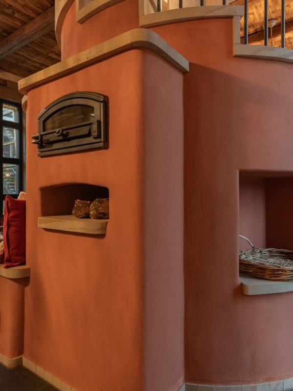 Wiesengrund Rosenscheune Chalet Unterkunft Kachelofen Bio